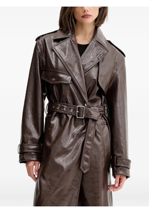 HUGO belted trench coat - Brown