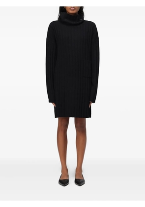 LIU JO roll-neck knitted mini dress - Black