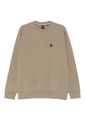 BOSS crew-neck sweatshirt - Green