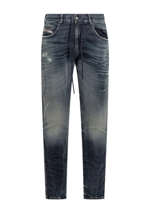Diesel drawstring distressed slim-fit jeans - Blue