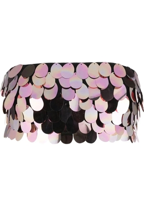 The New Arrivals Ilkyaz Ozel Sirena sequin-embellished crop top - Pink