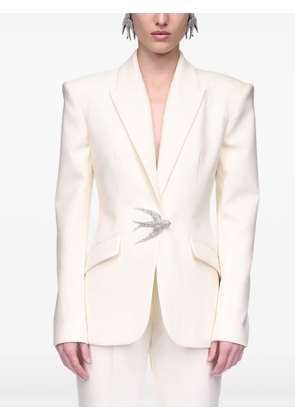 David Koma bird-embellished blazer - Neutrals