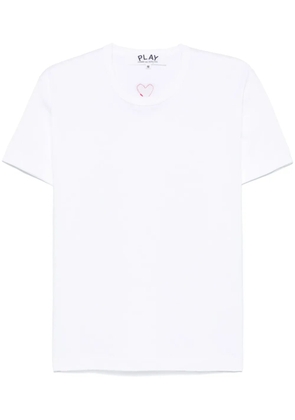 Comme Des Garçons Play signature heart-patch T-shirt - White