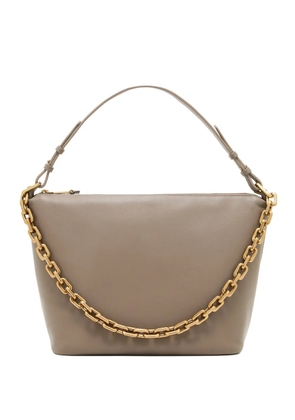 Emporio Armani medium leather tote bag - Neutrals