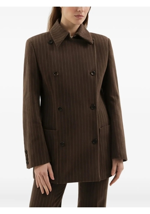 1989 STUDIO double-breasted pinstripe blazer - Brown