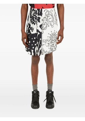 Honey Fucking Dijon abstract-print bermuda shorts - Black