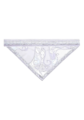 PUCCI patterned triangular scarf - Purple