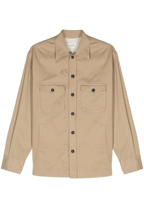 Tintoria Mattei spread-collar cotton shirt jacket - Neutrals
