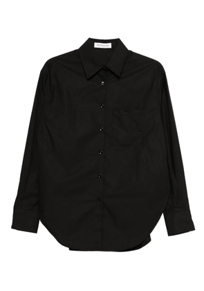 The Frankie Shop Lui curved hem shirt - Black