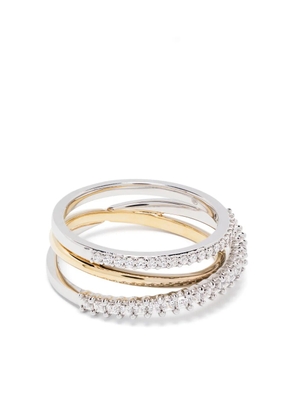 Swarovski Hyperbola ring - Silver