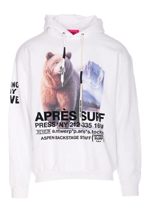 Pret A Surf logo-print hoodie - White