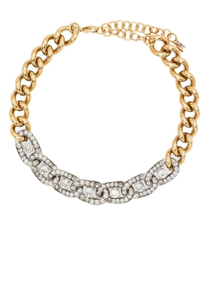 Amina Muaddi Matthew crystal-embellished choker necklace - Gold