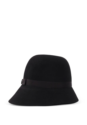 Borsalino Nina asymmetric hat - Black