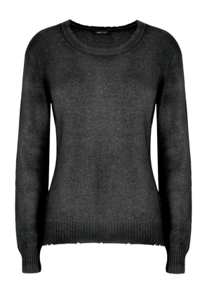 Avant Toi round-neck ribbed sweater - Grey