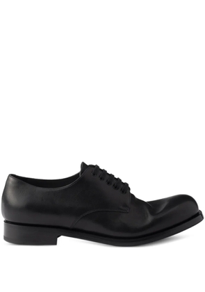 Prada laced leather derby shoes - Black