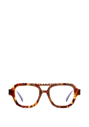Kuboraum S6 carved glasses - Brown