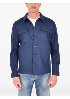 Drumohr buttoned pocket overshirt - Blue