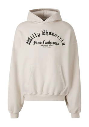 Willy Chavarria cotton hoodie - White