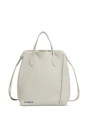 Marni Scrunchie leather backpack - Grey