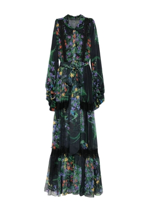 MIAU by Clara Rotescu floral-print maxi dress - Black