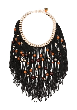 Rosantica beaded fringe necklace - Gold