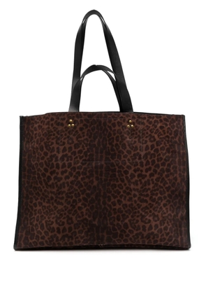 Jérôme Dreyfuss large Léon leather tote bag - Brown