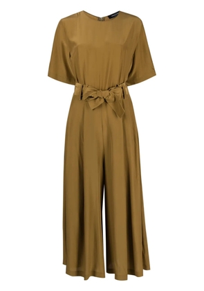 Fabiana Filippi belted cropped jumpsuit - Neutrals
