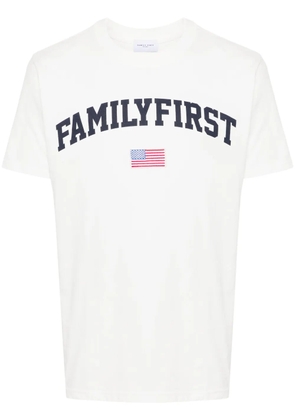 Family First logo-print cotton T-shirt - White