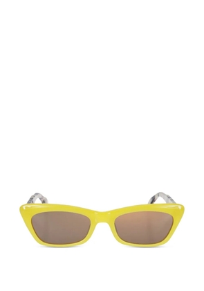 Kador Popstar geometric-frame sunglasses - Yellow