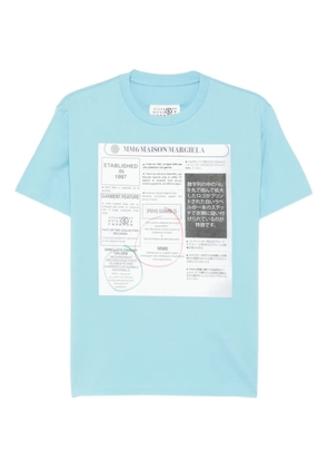 MM6 Maison Margiela graphic-print T-shirt - Blue
