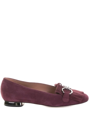 Casadei fringe-detail suede pumps - Red