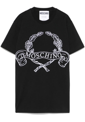 Moschino embroidered-logo T-shirt - Black