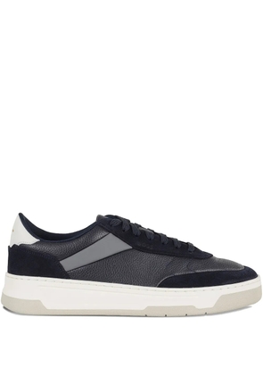 BOSS leather panel sneakers - Black