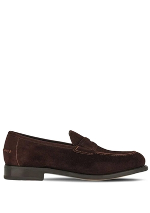 Ferragamo Penny almond toe loafers - Brown