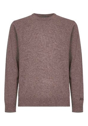 MC2 Saint Barth ribbed logo-embroidered sweater - Brown