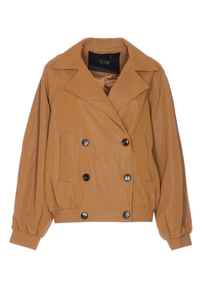 Ele double-breasted jacket - Brown