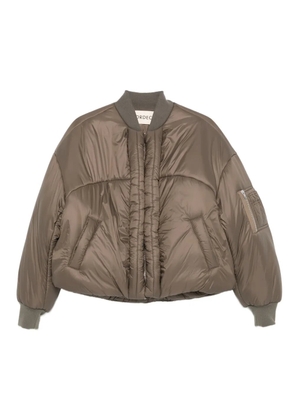 MORDECAI zip-front puffer jacket - Green