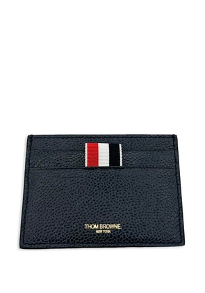 Thom Browne pebbled leather card holder - Blue