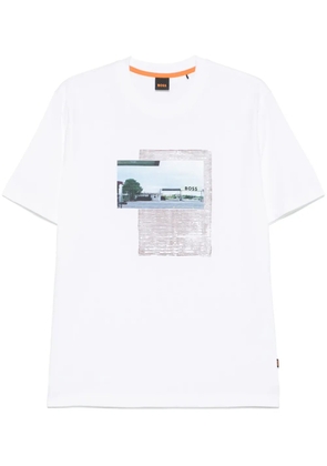 BOSS photograph-print T-shirt - White