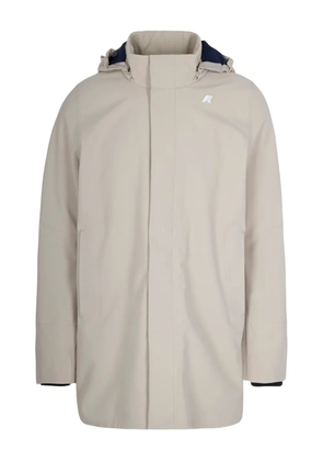 K-Way logo-detail hooded jacket - Neutrals