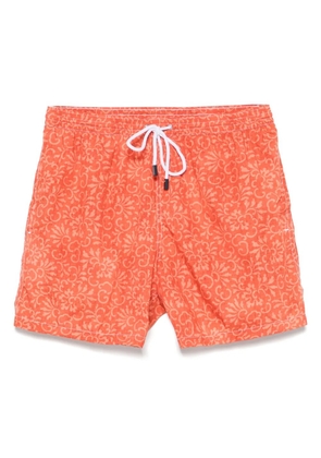 Barba floral-print swim shorts - Orange