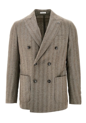 BRERAS MILANO double-breasted blazer - Grey