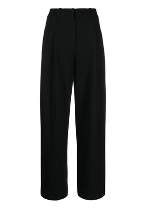 Emporio Armani high-waist pleated trousers - Black