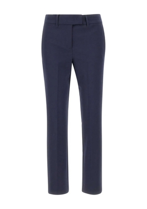 Marella front-crease welt-pockets trousers - Blue