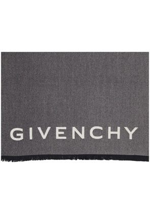 Givenchy logo scarf - Grey