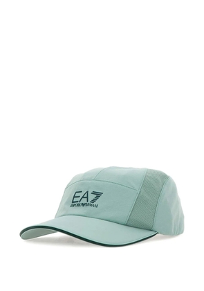 Ea7 Emporio Armani panelled logo baseball cap - Blue