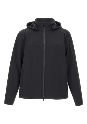 BOSS windproof removable-hood jacket - Black