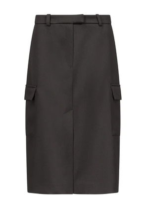 LouLou de Saison JASPER cargo-pockets pencil midi skirt - Black