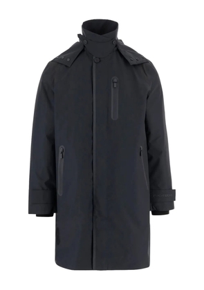 Save The Duck hooded zip-fastening coat - Black