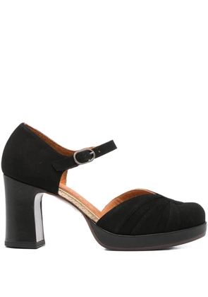 Chie Mihara 80mm suede heeled pumps - Black